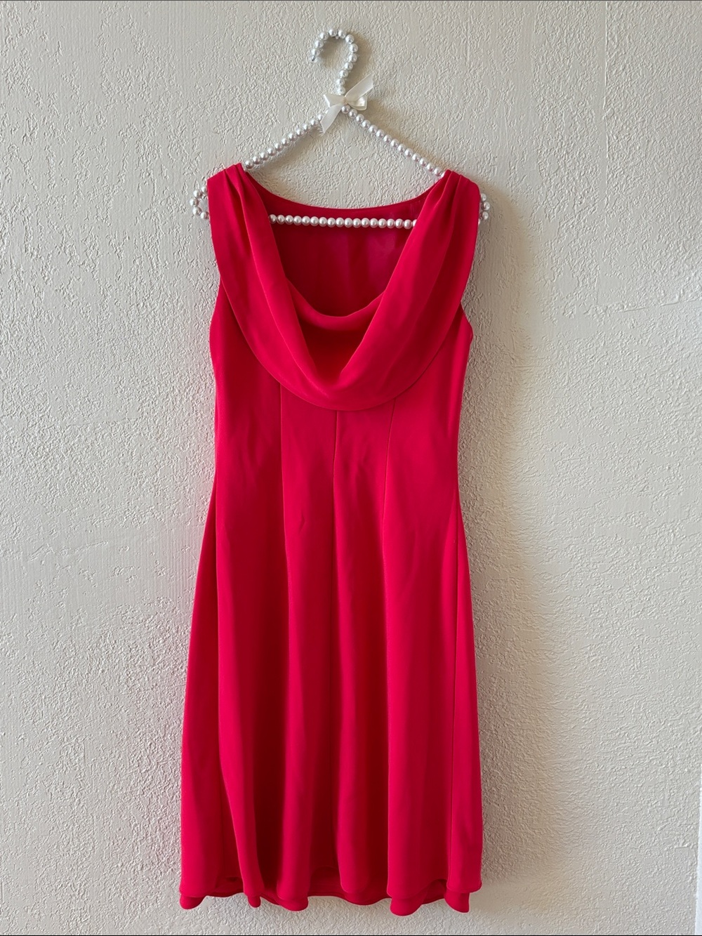 Evan Picone Pink Dress Scarf Drape on Back 💝 4